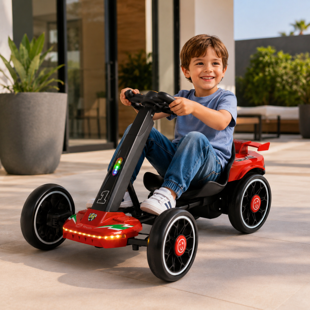 YOUIN ΗΛΕΚΤΡΙΚΟ E-KART ΓΙΑ 2-6 ΕΤΩΝ RED (UIN.CDR.0005)
