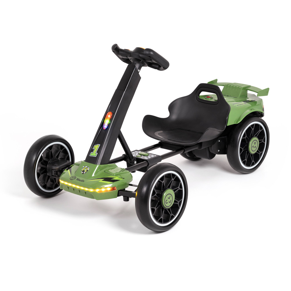 YOUIN ΗΛΕΚΤΡΙΚΟ E-KART ΓΙΑ 2-6 ΕΤΩΝ GREEN (UIN.CDR.0004)