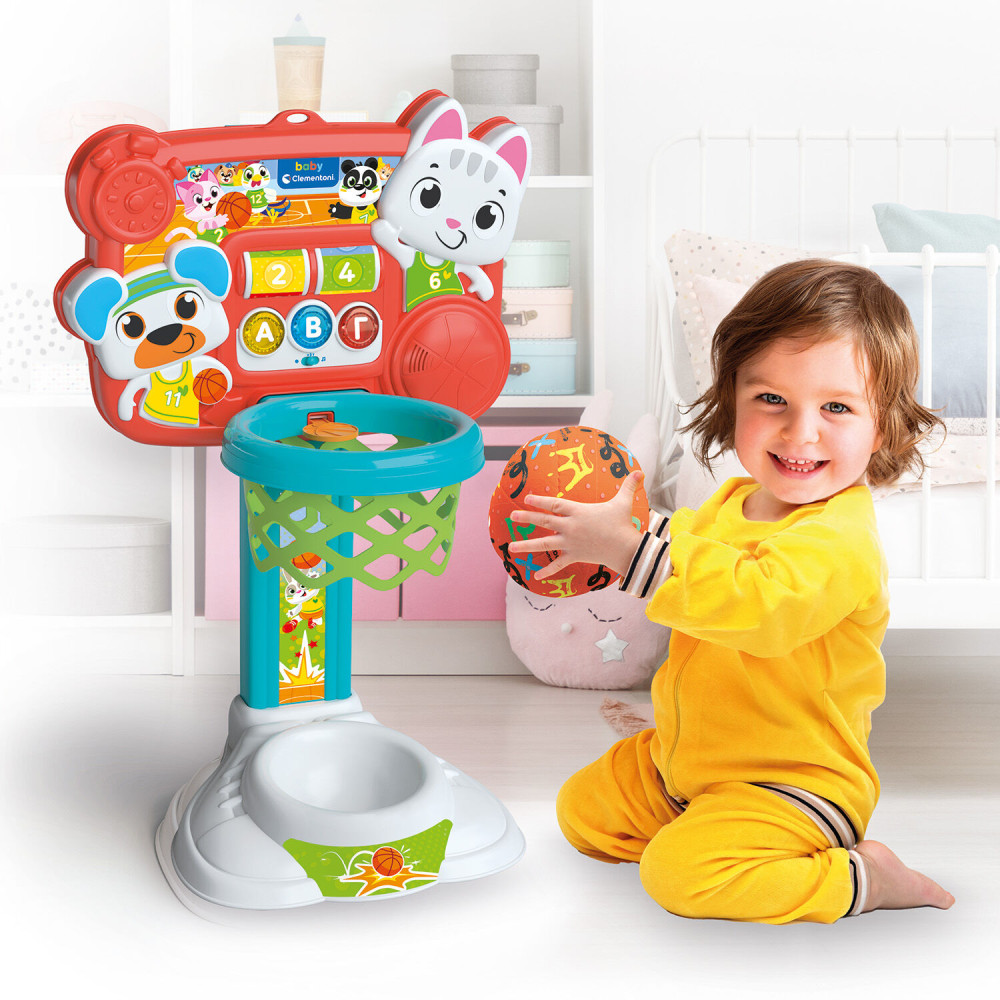 BABY CLEMENTONI ΒΡΕΦΙΚΟ ΠΑΙΧΝΙΔΙ ΜΠΑΣΚΕΤΑΚΙΑΣ ΜΙΛΑΕΙ ΕΛΛΗΝΙΚΑ (1000-63441)