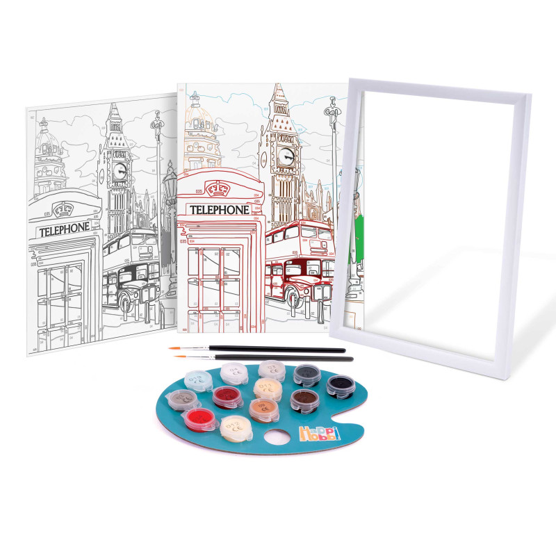 HAPPIHOBBI PAINT & FRAME PAINT BY NUMBERS MAJESTIC LONDON (1038-41023)