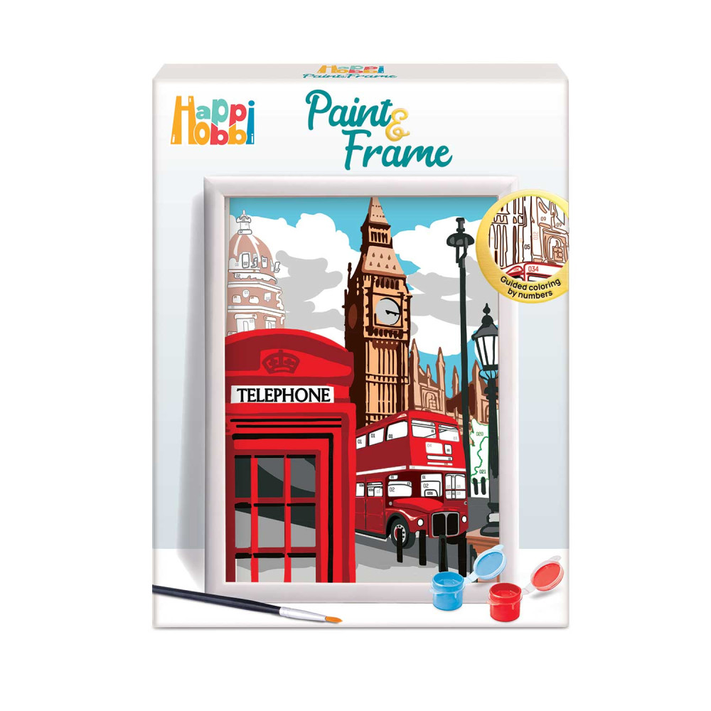 HAPPIHOBBI PAINT & FRAME PAINT BY NUMBERS MAJESTIC LONDON (1038-41023)