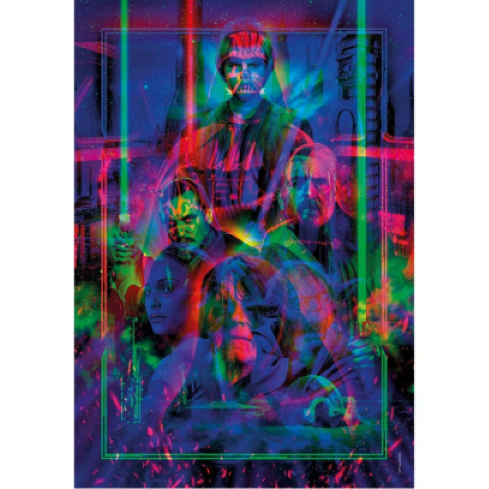STAR WARS METAMORPHIC ART PUZZLE ΜΕ ΦΩΤΙΖΟΜΕΝΟ ΕΦΕ & ΚΟΡΝΙΖΑ – ΕΠΕΙΣΟΔΙΑ I–II–III (520 ΤΜΧ) (1260-35161)
