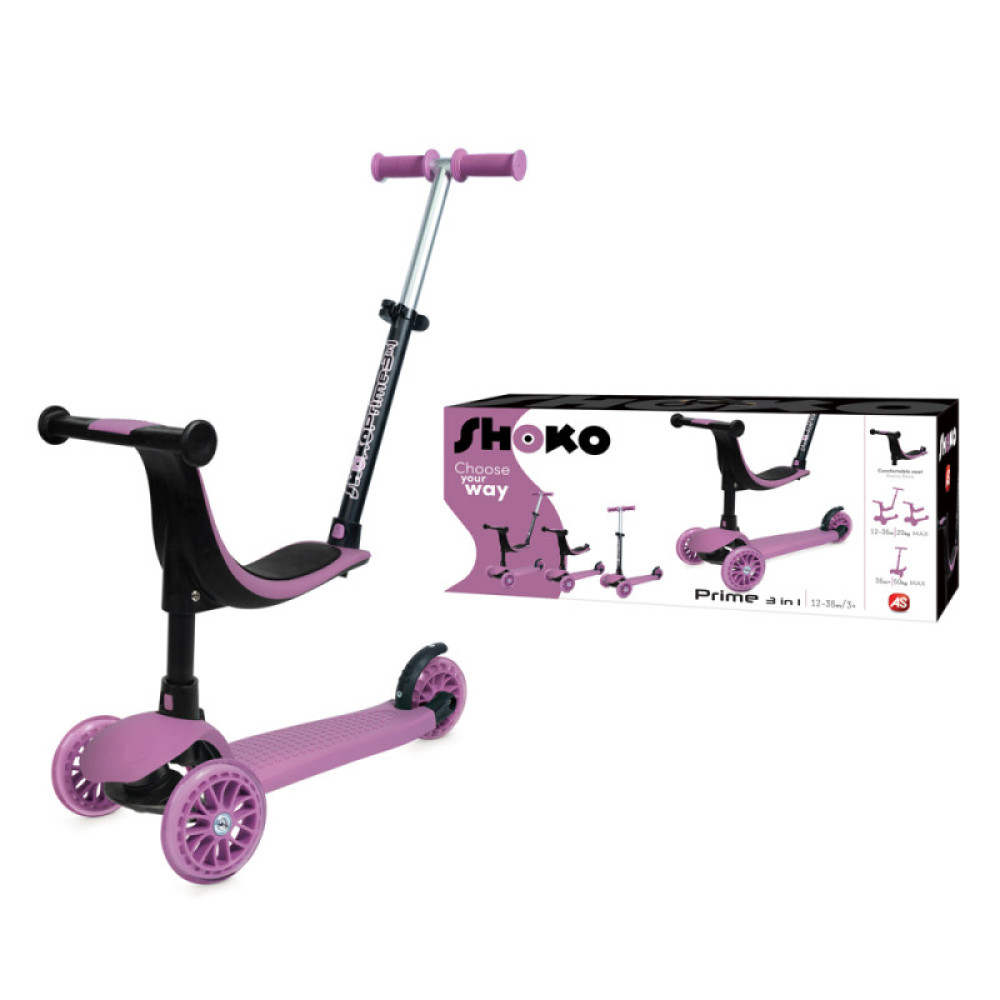 SHOKO SCOOTER PREMIUM 3 IN 1 ΡΟΖ (5004-50506)