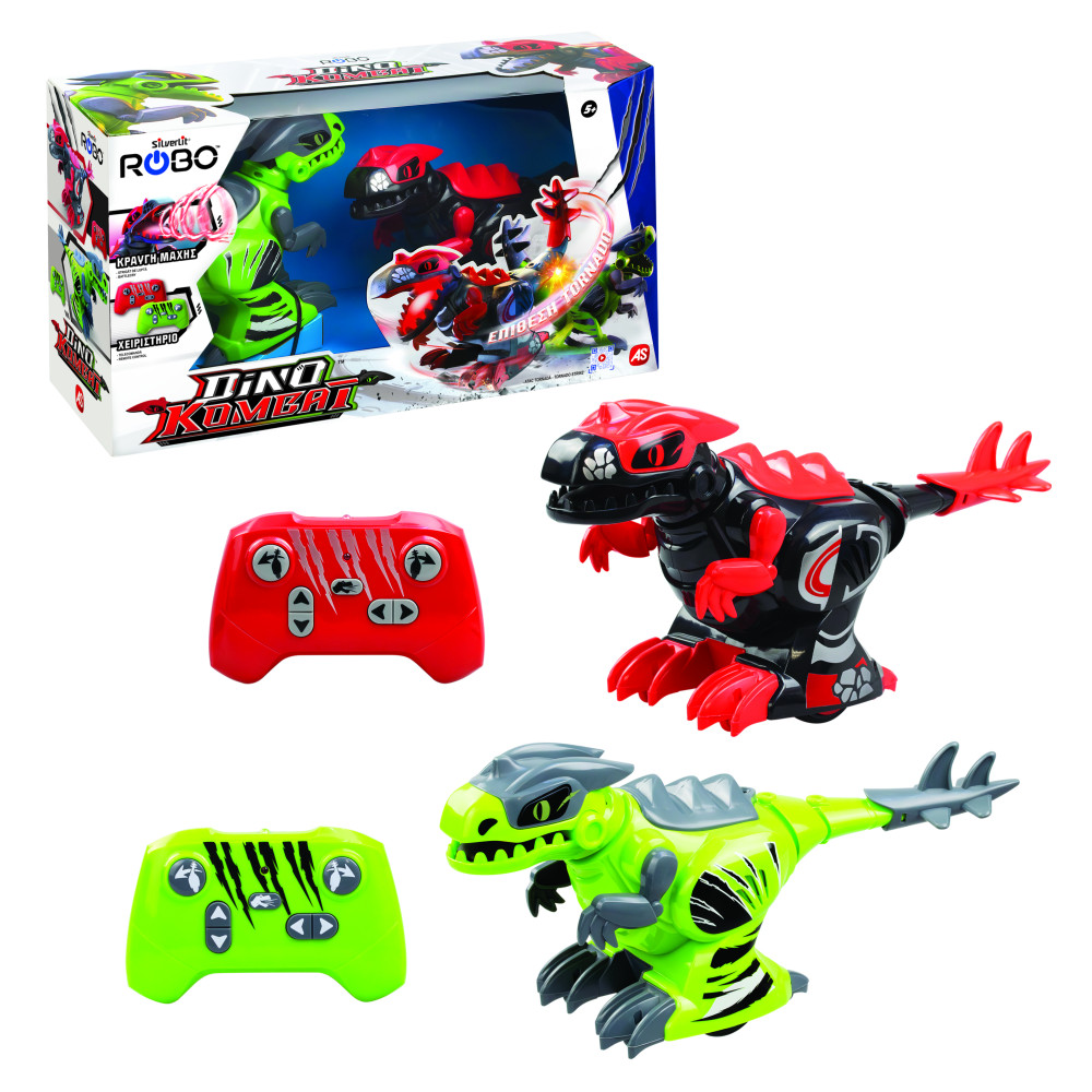 SILVERLIT ROBO ΣΕΤ 2 ΤΗΛΕΚΑΤΕΥΘΥΝΌΜΕΝΑ ΡΟΜΠΌΤ DINO KOMBAT (7530-86889)