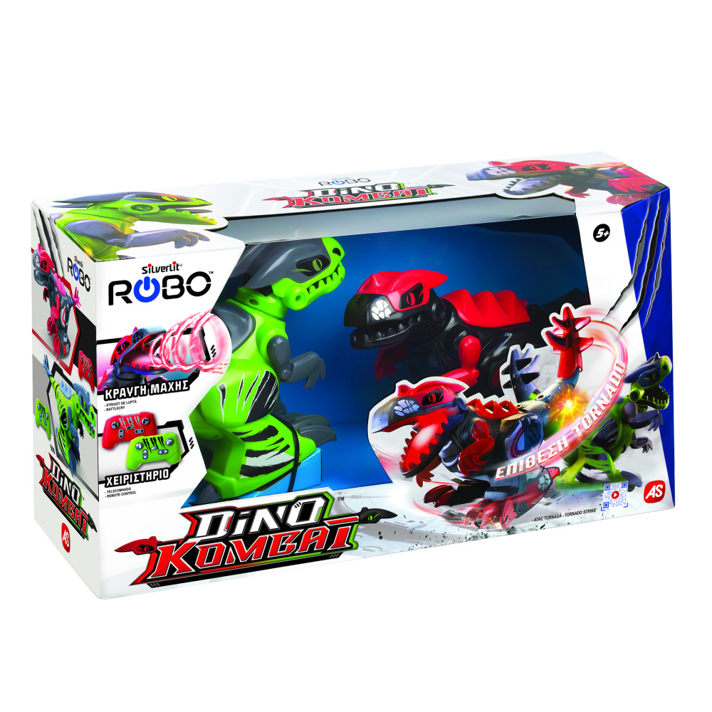 SILVERLIT ROBO ΣΕΤ 2 ΤΗΛΕΚΑΤΕΥΘΥΝΌΜΕΝΑ ΡΟΜΠΌΤ DINO KOMBAT (7530-86889)