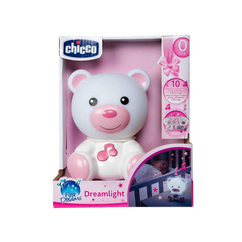 CHICCO ΑΡΚΟΥΔΑΚΙ ΦΩΤΑΚΙ ΝΥΚΤΟΣ ΜΕ ΜΕΛΩΔΙΑ ΡΟΖ (Y01-09830-10)