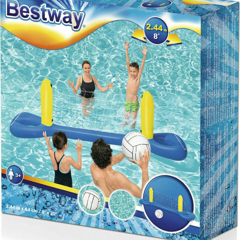 BESTWAY ΣΕΤ ΘΑΛΑΣΣΗΣ ΦΟΥΣΚΩΤΟ ΔΙΧΤΥ ΓΙΑ ΒΟΛΕΥ (52133)
