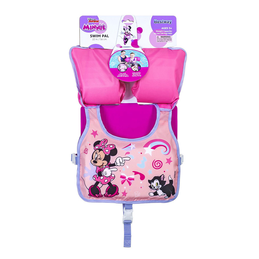 BESTWAY ΣΩΣΙΒΙΟ-ΓΙΛΕΚΟ ΜΕ ΜΠΡΑΤΣΑΚΙΑ MINNIE 3-6 ΕΤΩΝ (9101Α)