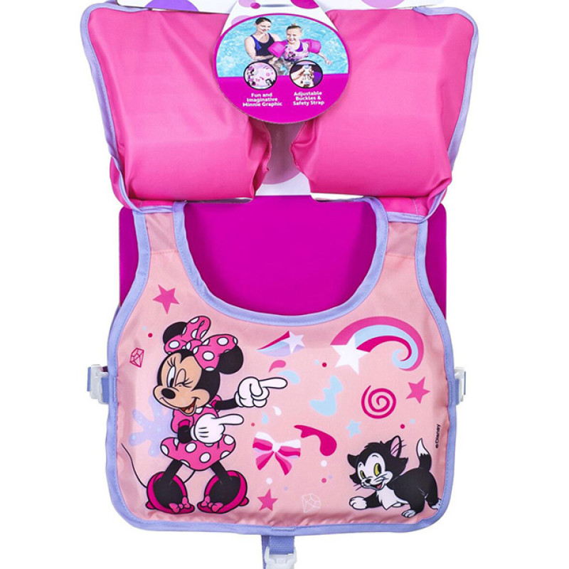 BESTWAY ΣΩΣΙΒΙΟ-ΓΙΛΕΚΟ ΜΕ ΜΠΡΑΤΣΑΚΙΑ MINNIE 3-6 ΕΤΩΝ (9101Α)