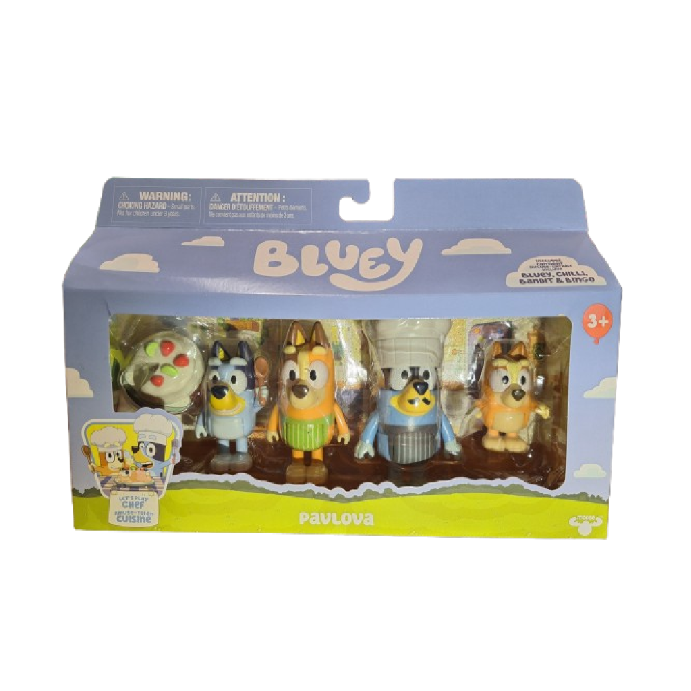 BLUEY ΦΙΓΟΥΡΕΣ 4 PACK ΟΙΚΟΓΕΝΕΙΑ CHEF PAVLOVA (BLYA6100)