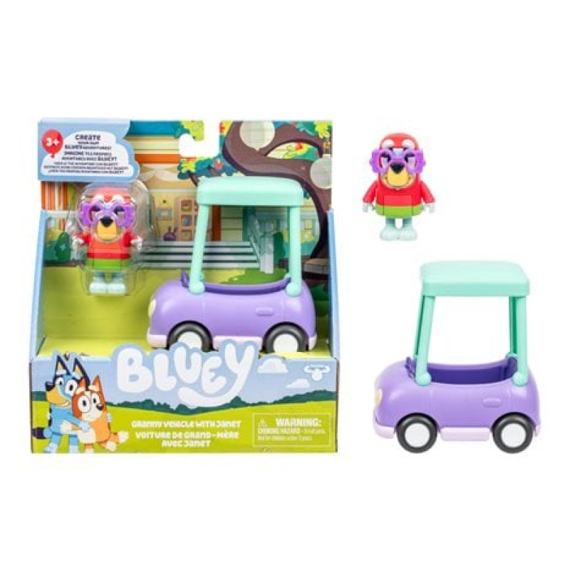 BLUEY S13 ΟΧΗΜΑ GRANNY & ΦΙΓΟΥΡΑ JANET 6 εκ. (BLYA7000)
