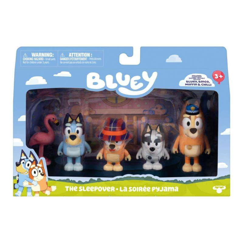 BLUEY ΣΕΤ ΜΕ 4 ΦΙΓΟΥΡΕΣ SLEEPOVER (BLYB8000)