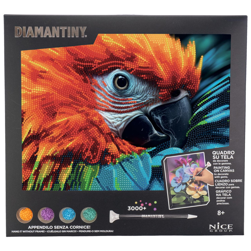 DIAMANTINY LEVEL UP ΔΙΑΚΟΣΜΗΣΕ ΜΕ ΧΡΩΜΑΤΙΣΤΑ ΠΕΤΡΑΔΑΚΙΑ ΠΙΝΑΚΑΣ ΠΑΠΑΓΑΛΟΣ ARA (96577)