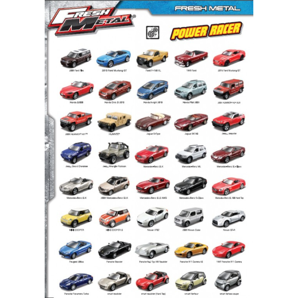 MAISTO FRESH METAL ΑΥΤΟΚΙΝΗΤΑΚΙΑ POWER RACER 1:36 (25001)