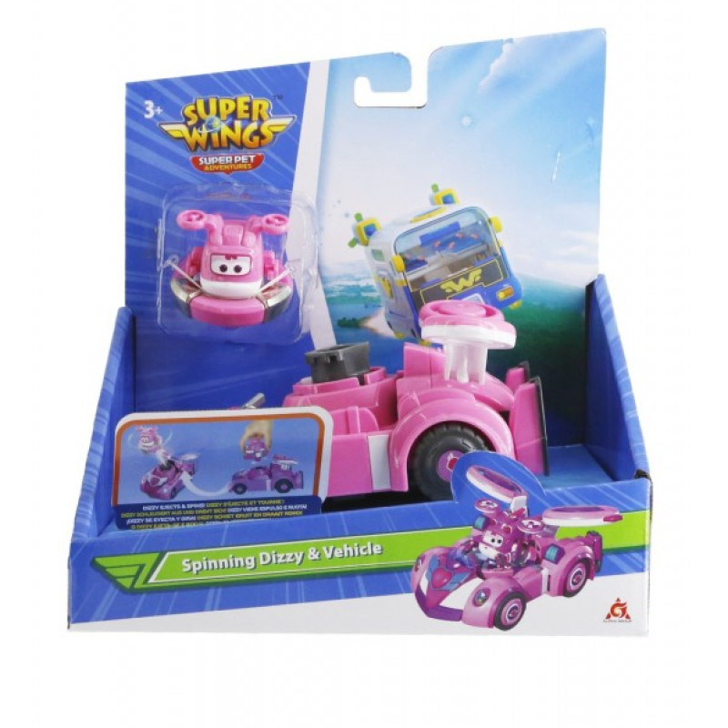 SUPER WINGS SUPER PET FREE WHEEL VEHICLE DIZZY (770310)