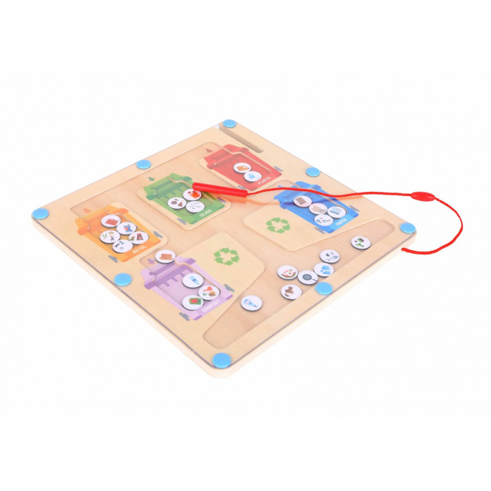 TOOKY TOY ΞΥΛΙΝΟΣ ΜΑΓΝΗΤΙΚΟΣ ΛΑΒΥΡΙΝΘΟΣ ΑΝΑΚΥΚΛΩΣΗ (TH065)