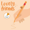LEGAMI ΣΤΥΛΟ GEL ΠΟΡΤΟΚΑΛΟ ΜΕΛΑΝΙ ANIMAL DECORATION LOVELY FRIENDS ΤΙΓΡΗΣ (CPP0008)