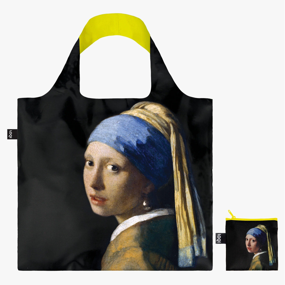 LOQI ΑΝΑΚΥΚΛΩΜΕΝΗ ΤΣΑΝΤΑ NEON 50 × 42ΕΚ JOHANNES VERMEER GIRL WITH A PEARL EARRING (JV.GI.Y)