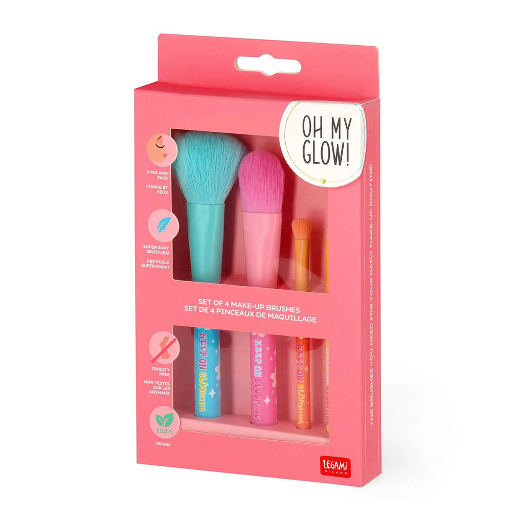 LEGAM ΣΕΤ 4 ΠΙΝΕΛΑ MAKEUP OH MY GLOW (MUBS0004 )