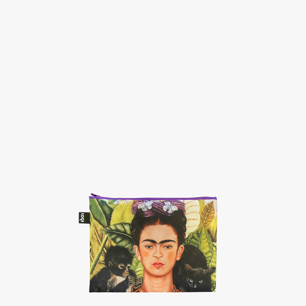 LOQI ΣΕΤ 3 ΑΝΑΚΥΚΛΩΜΕΝΕΣ ΘΗΚΕΣ ΜΕ ΦΕΡΜΟΥΑΡ FRIDA KAHLO SELF PORTRAIT ON THE BORDERLINE, SELF PORTRAIT WITH HUMMINGBIRD, THE FRAME (ZP.FK)