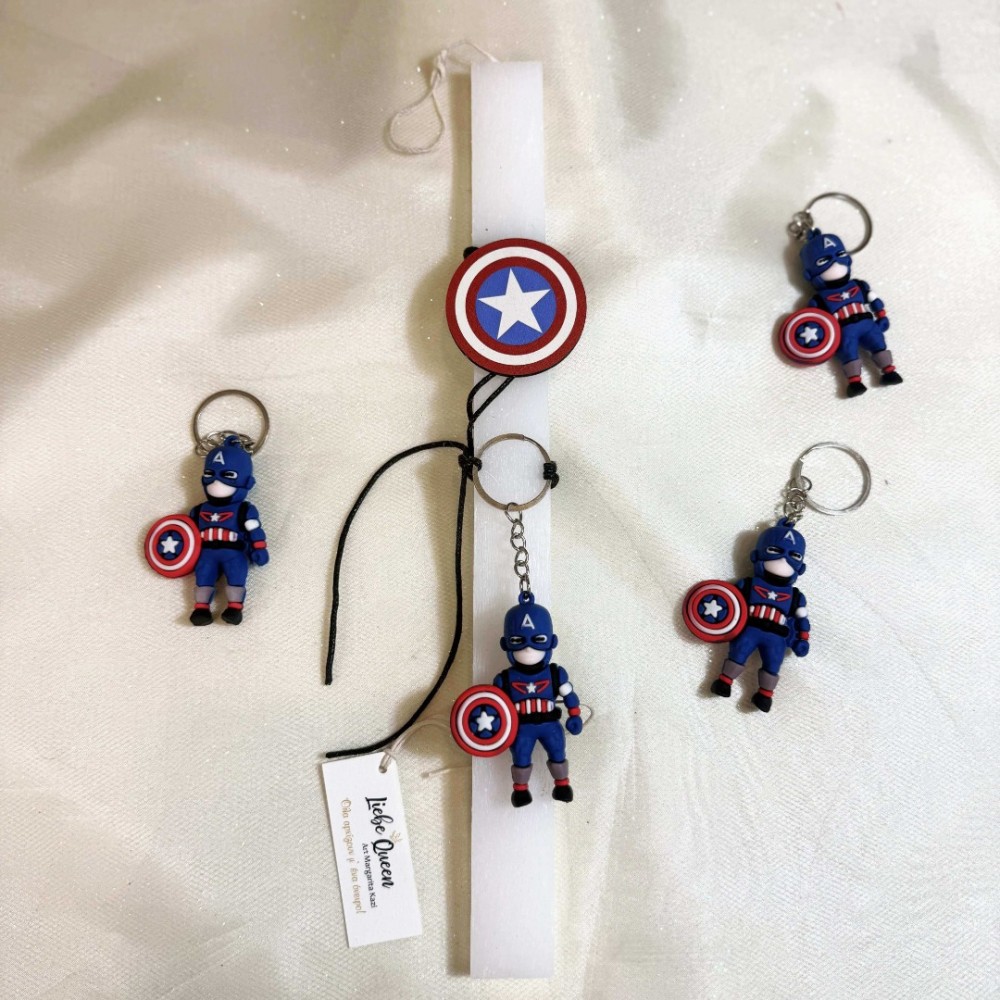 ΛΑΜΠΑΔΑ ΑΡΩΜΑΤΙΚΗ ΜΠΡΕΛΟΚ SUPER HEROES CAPTAIN AMERICA (812928)