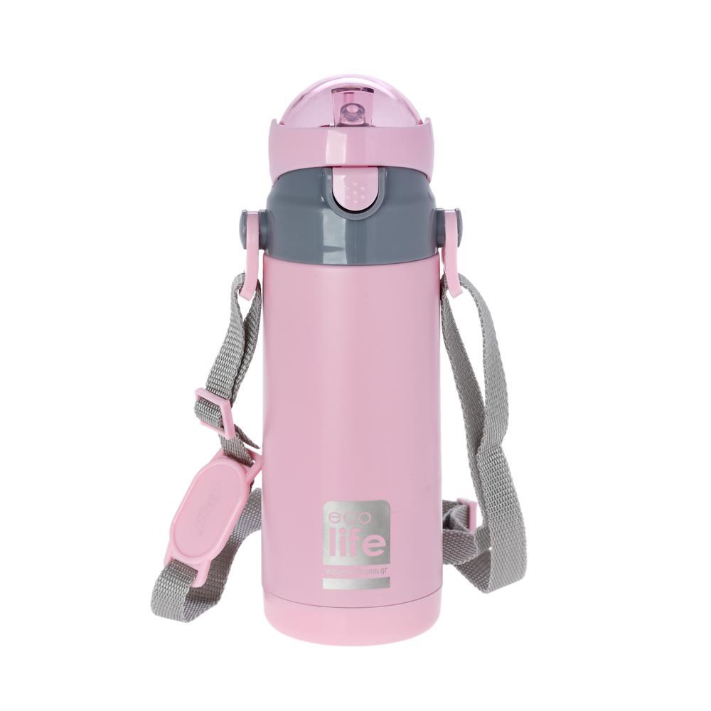 ΜΕΤΑΛΛΙΚΟ ΘΕΡΜΟΣ ΠΑΙΔΙΚΟ 400ML ΡΟΖ (33-BO-3007)