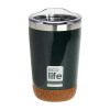 ECO LIFE COFFEE THERMOS DARK GREEN 370ML (CORK BOTTOM) (33-BO-4104)