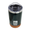 ECO LIFE COFFEE THERMOS DARK GREEN 370ML (CORK BOTTOM) (33-BO-4104)