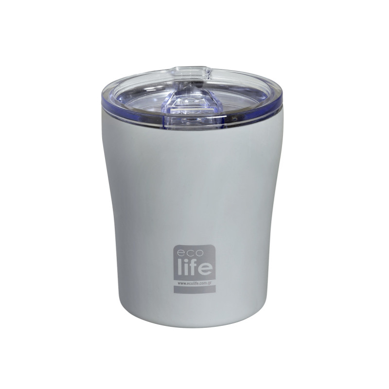 ECO LIFE COFFEE THERMOS 300ML ΓΚΡΙ ΜΑΤ (33-BO-4116)