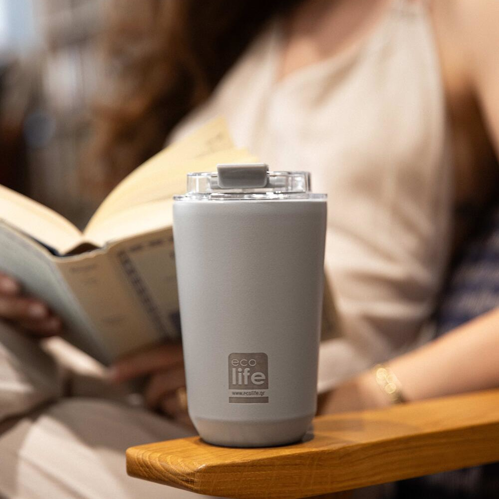 ECO LIFE COFFEE THERMOS 360ML- PURE GREY (33-BO-4119)