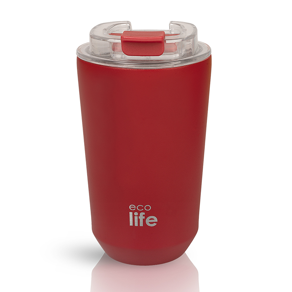 ECO LIFE COFFEE THERMOS 360ML- PURE RED (33-BO-4170)