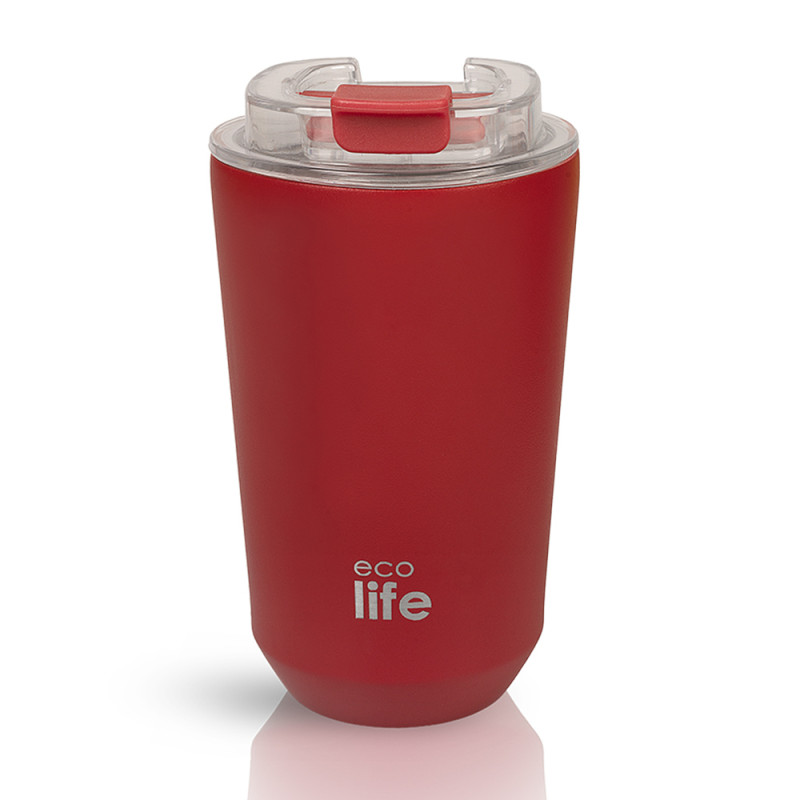 ECO LIFE COFFEE THERMOS 360ML- PURE RED (33-BO-4170)