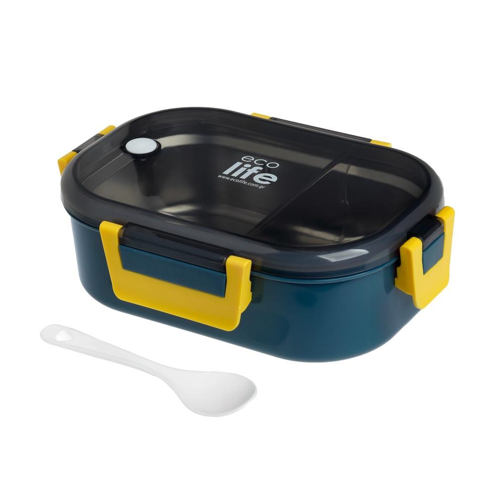 ΦΑΓΗΤΟΔΟΧΕΙΟ ΜΕ ΧΩΡΙΣΜΑ 900ML BLUE (33-BO-9069)