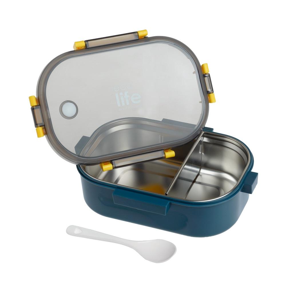 ΦΑΓΗΤΟΔΟΧΕΙΟ ΜΕ ΧΩΡΙΣΜΑ 900ML BLUE (33-BO-9069)