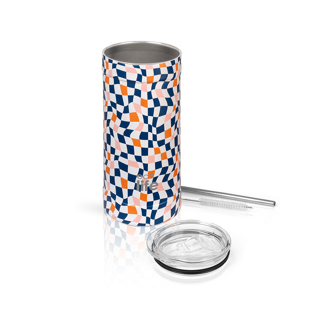 ECO LIFE COFFEE THERMOS COLOR SQUARES 500ML  (33-BO-4186)