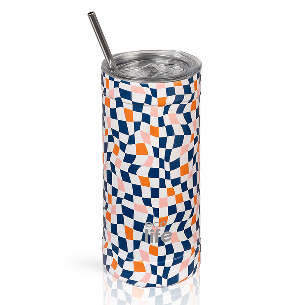 ECO LIFE COFFEE THERMOS COLOR SQUARES 500ML  (33-BO-4186)