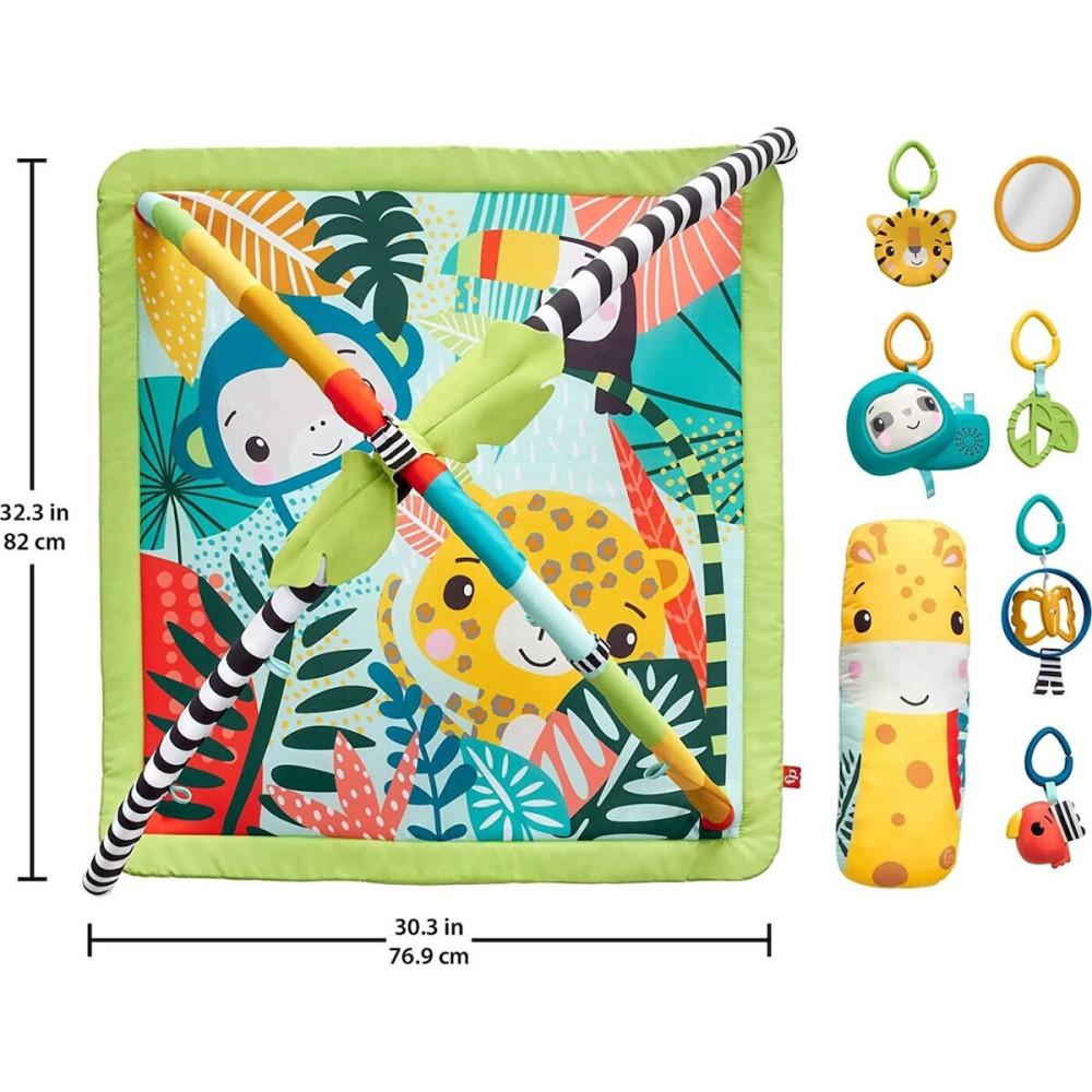 FISHER PRICE ΓΥΜΝΑΣΤΗΡΙΟ ΤΡΟΠΙΚΟ ΔΑΣΟΣ 3 ΣΕ 1 (HJW08)