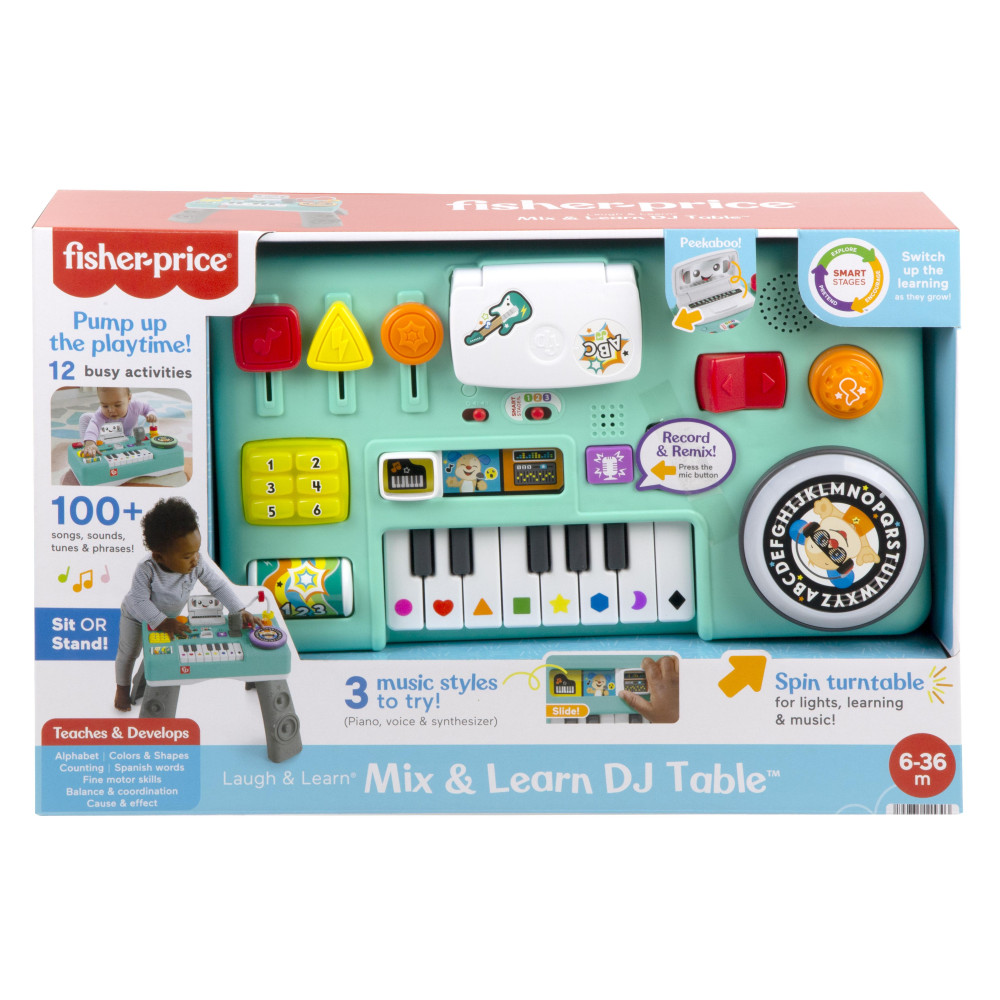 FISHER PRICE EKΠΑΙΔΕΥΤΙΚΗ ΚΟΝΣΟΛΑ DJ ΜΕ ΦΩΤΑ ΚΑΙ ΗΧΟΥΣ (HRB61)
