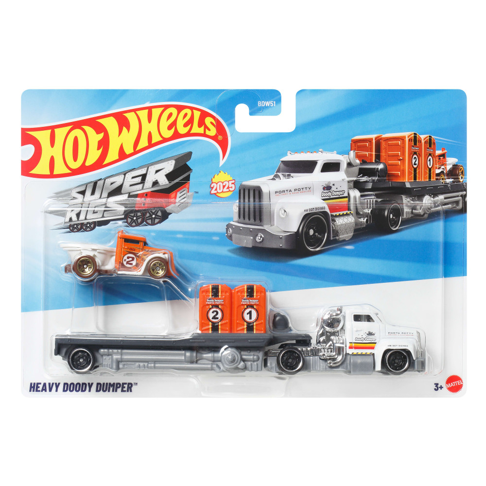 HOT WHEELS ΝΤΑΛΙΚΑ SUPER RIGS HEAVY DOODY DUMPER (JCM47)