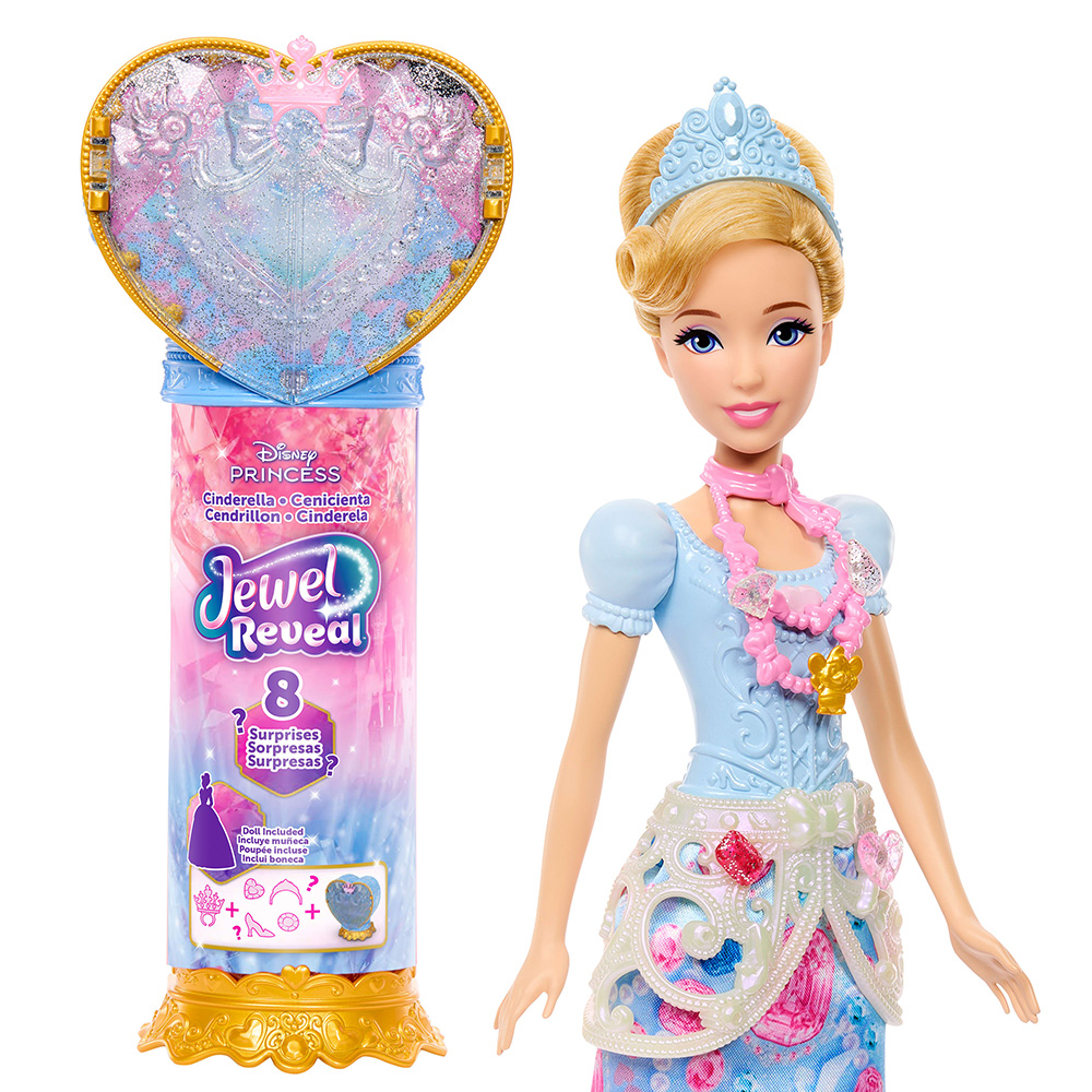 DISNEY PRINCESS ΚΟΥΚΛΑ ΣΤΑΧΤΟΠΟΥΤΑ ΜΕ ΚΟΣΜΗΜΑΤΟΘΗΚΗ (JHL50)
