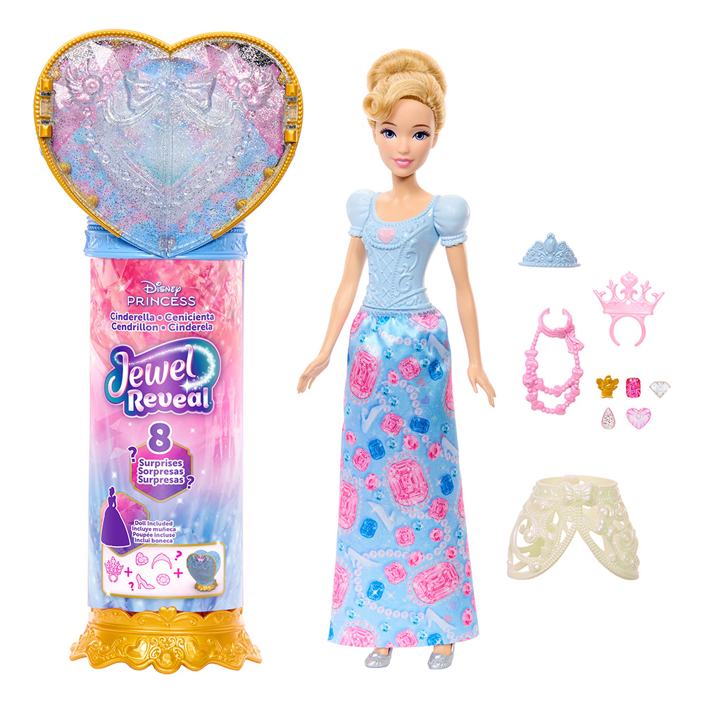 DISNEY PRINCESS ΚΟΥΚΛΑ ΣΤΑΧΤΟΠΟΥΤΑ ΜΕ ΚΟΣΜΗΜΑΤΟΘΗΚΗ (JHL50)
