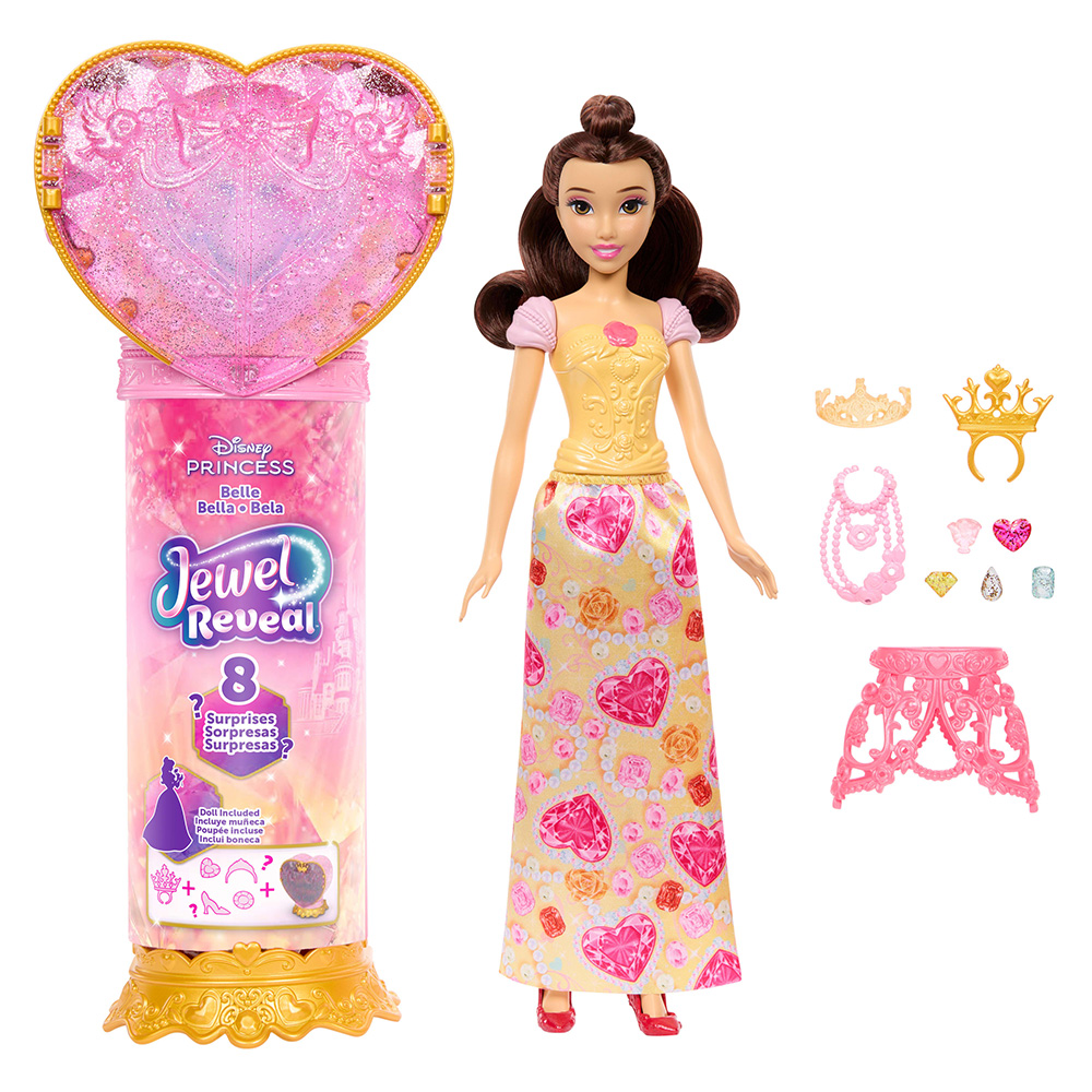DISNEY PRINCESS ΚΟΥΚΛΑ ΠΕΝΤΑΜΟΡΦΗ ΜΕ ΚΟΣΜΗΜΑΤΟΘΗΚΗ (JHL51)