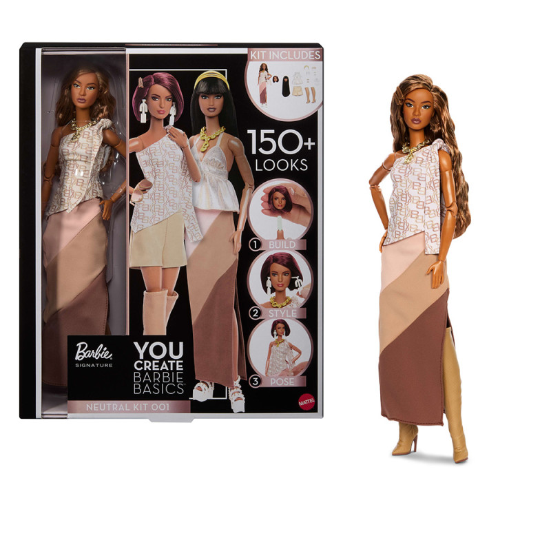 BARBIE SIGNATURE YOU CREATE BARBIE BASICS NEUTRAL KIT 001 (JJX35)