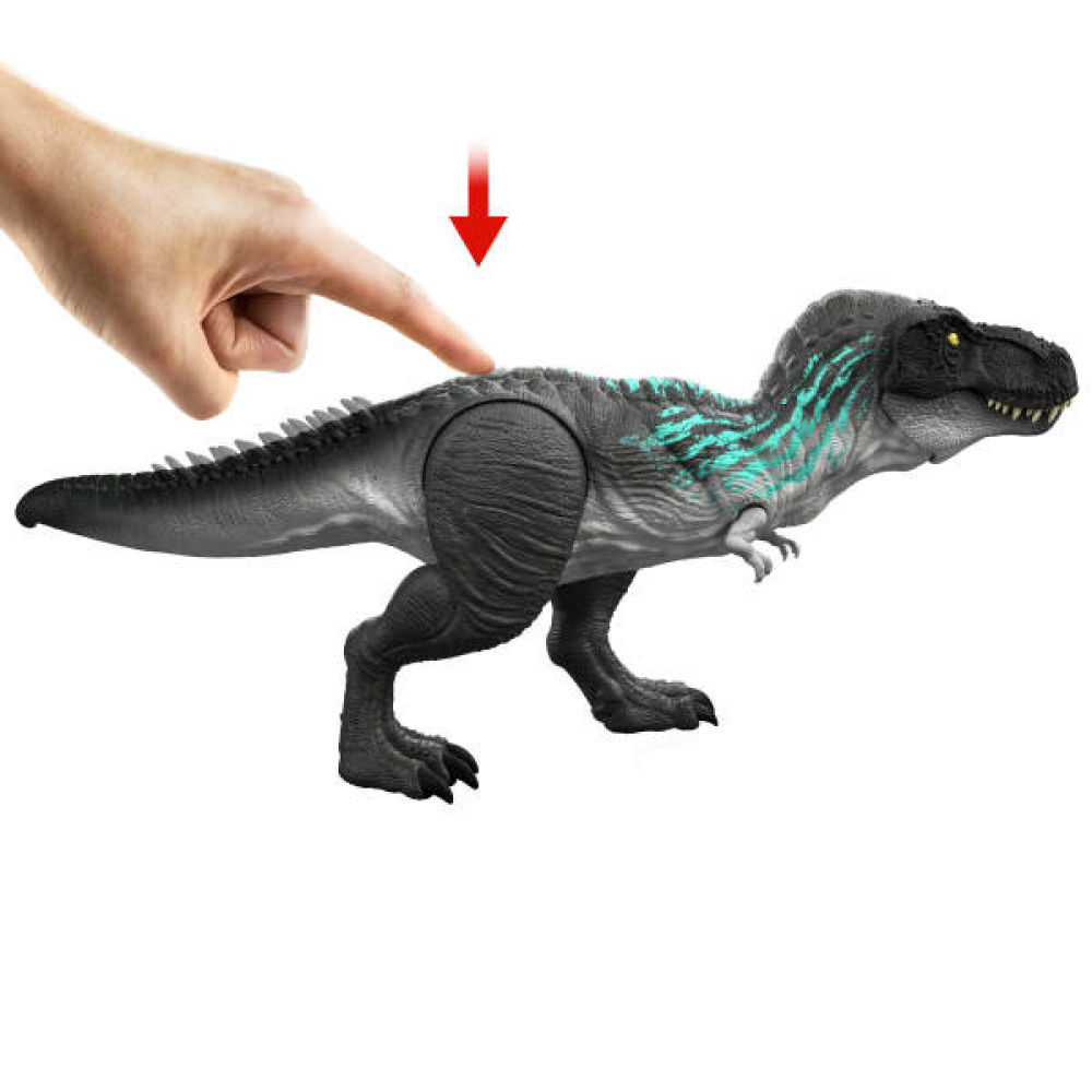 JURASSIC WORLD T.REX ΜΕ ΔΙΟΓΚΩΣΗ ΜΥΩΝ (JKG92)