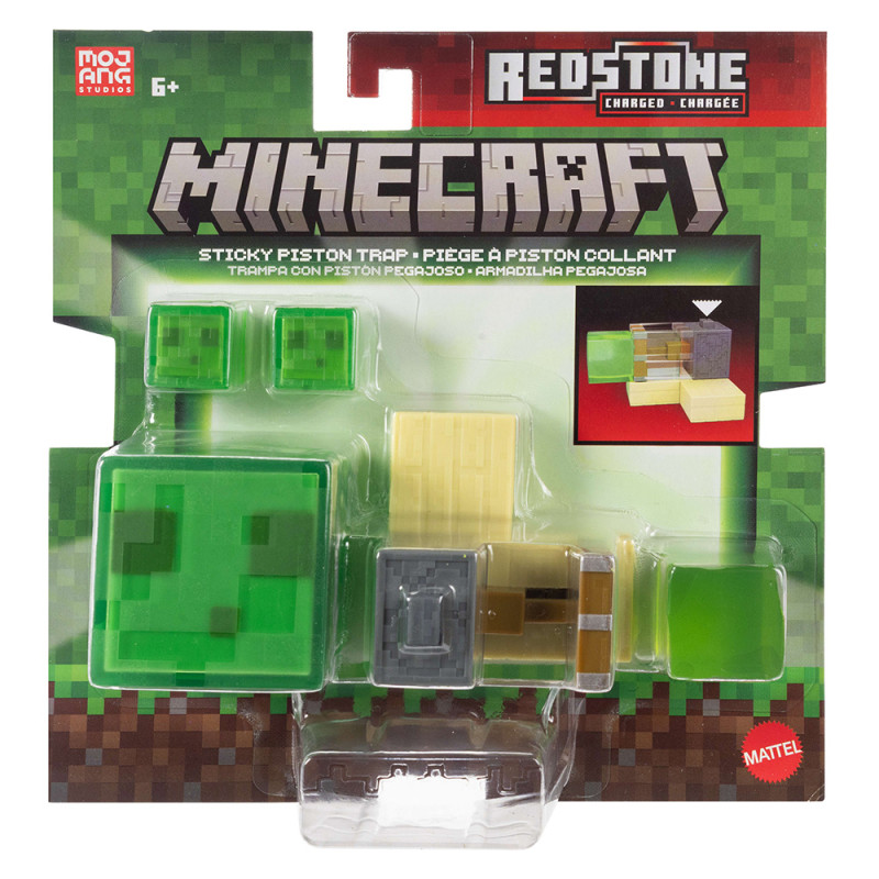 MINECRAFT REDSTONE CHARGED STICKY PISTON TRAP (JKK01)