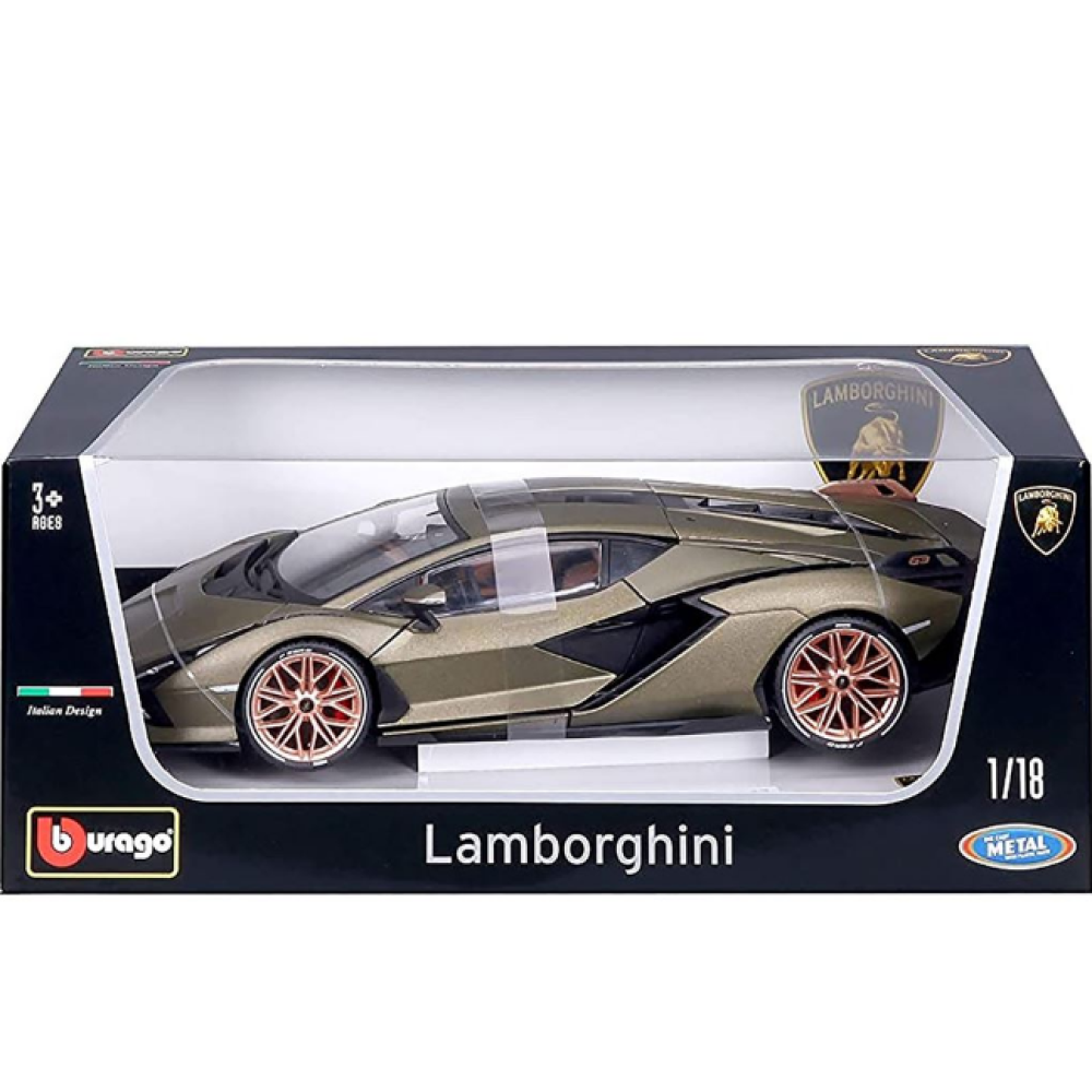 BURAGO 1:18 LAMBORGHINI SIAN FKP37 GREEN (18/11046 GREEN)