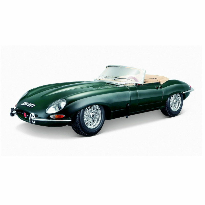 BURAGO 1:18 JAGUAR E-TYPE CABRIOLET (1961) GREEN (18/12046)