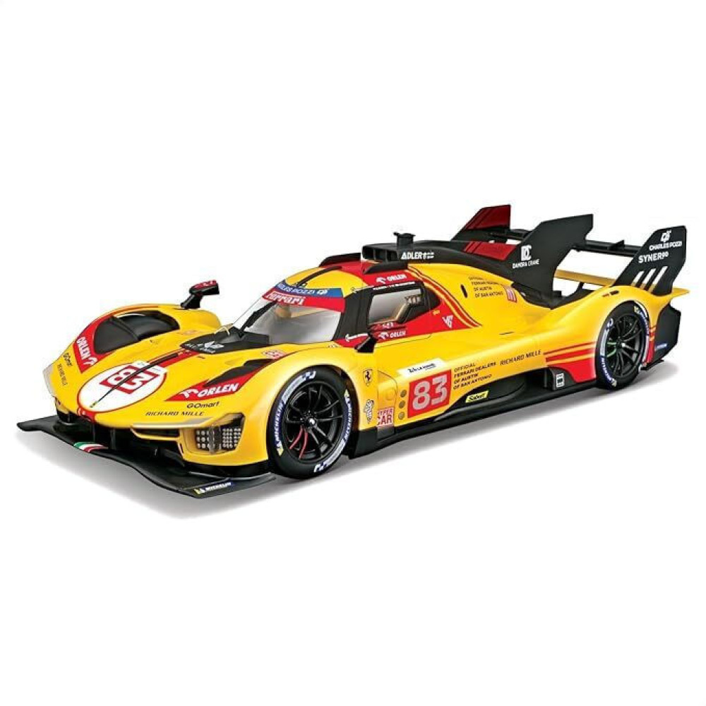 BURAGO 1:18 FERRARI RACING 499P (LEMANS) YELLOW (18/16304)