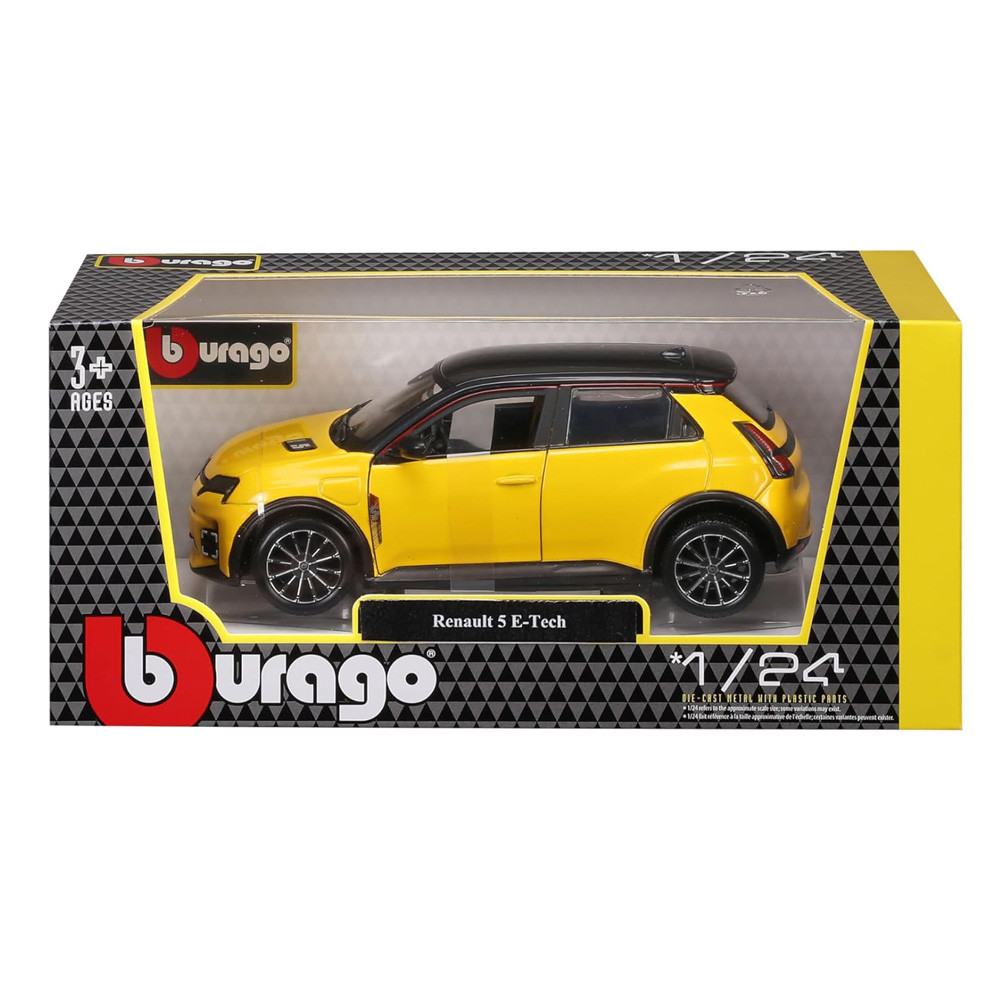 BURAGO 1:24 RENAULT 5 E-TECH YELLOW  (18/21113)