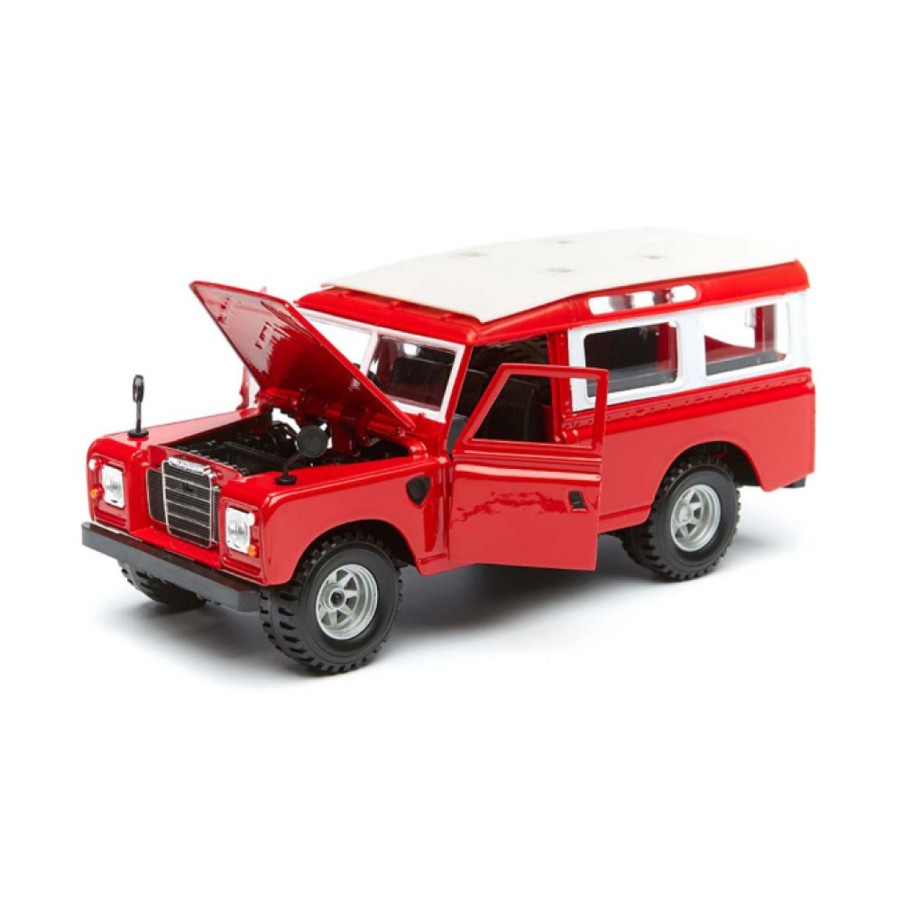 BURAGO 1:24 LAND ROVER SERIES II RED (18/22063)